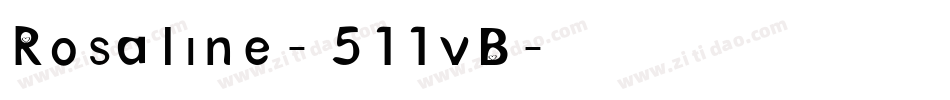 Rosaline-511vB字体转换