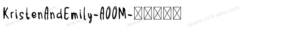 KristenAndEmily-A00M字体转换