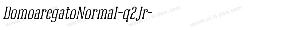 DomoaregatoNormal-q2Jr字体转换