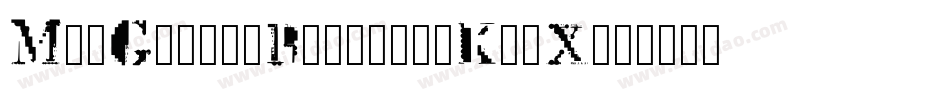 MckGlitchRegular-K99X字体转换