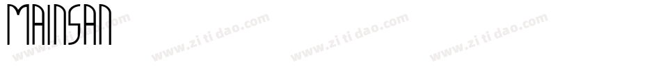 Mainsan字体转换