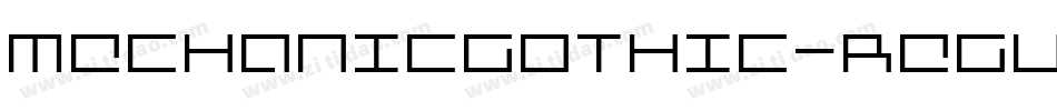 MechanicGothic-Regular字体转换