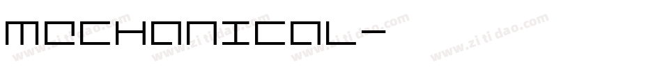 mechanical字体转换