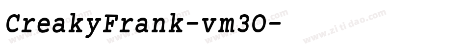 CreakyFrank-vm3O字体转换 CreakyFrank-vm3O字体转换
