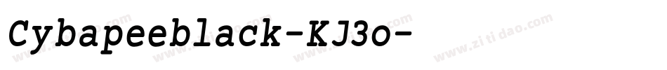 Cybapeeblack-KJ3o字体转换