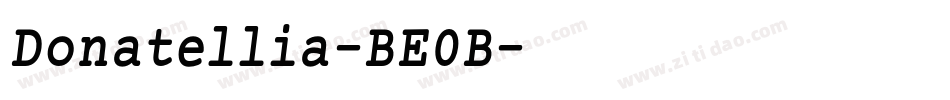 Donatellia-BE0B字体转换