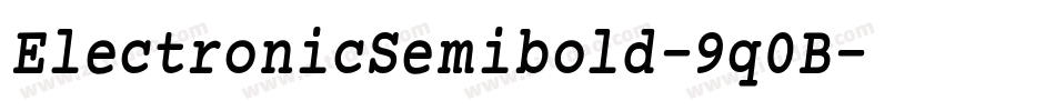 ElectronicSemibold-9q0B字体转换