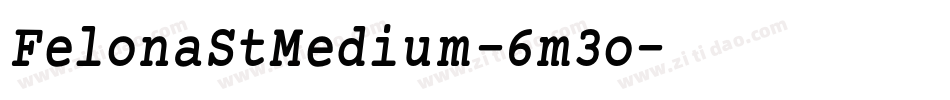 FelonaStMedium-6m3o字体转换