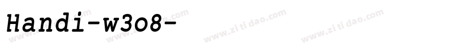 Handi-w3o8字体转换 Handi-w3o8字体转换