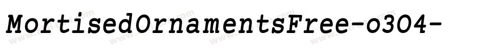 MortisedOrnamentsFree-o3O4字体转换