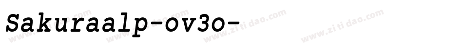Sakuraalp-ov3o字体转换 Sakuraalp-ov3o字体转换