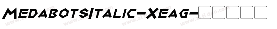 MedabotsItalic-Xeag字体转换