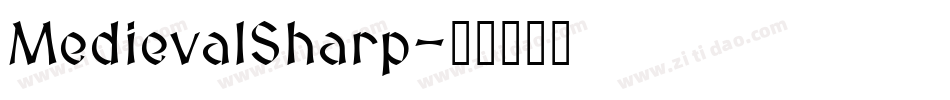 MedievalSharp字体转换