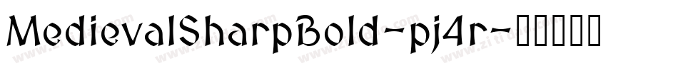 MedievalSharpBold-pj4r字体转换