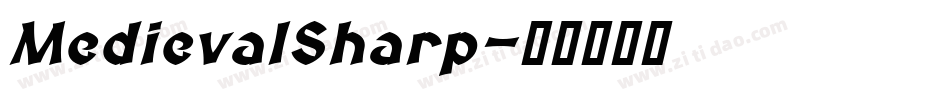 MedievalSharp字体转换