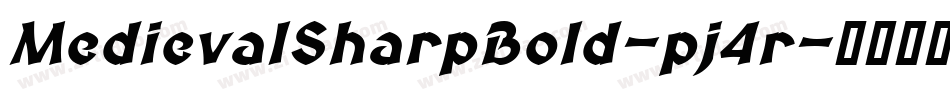 MedievalSharpBold-pj4r字体转换