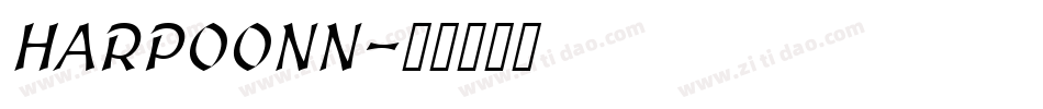 HARPOONN字体转换
