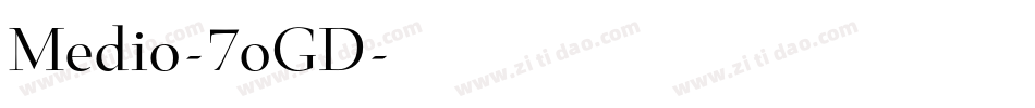 Medio-7oGD字体转换