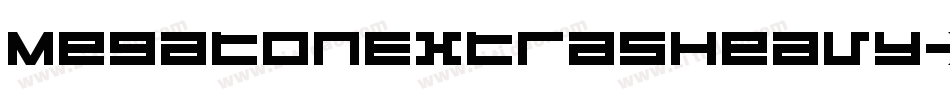 MegatonExtrasHeavy-XGGG字体转换