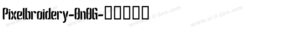 Pixelbroidery-0n0G字体转换