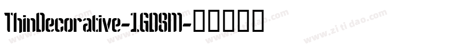 ThinDecorative-1GD8M字体转换