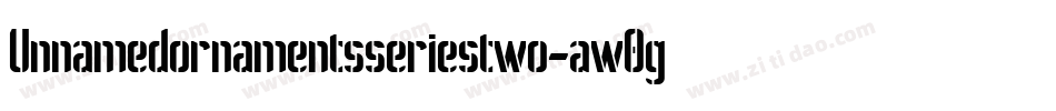 Unnamedornamentsseriestwo-aw0g字体转换