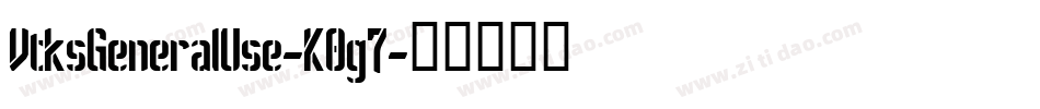 VtksGeneralUse-K0g7字体转换