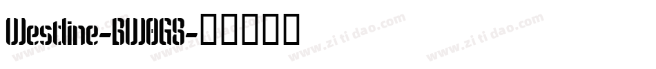 Westline-BW0G8字体转换