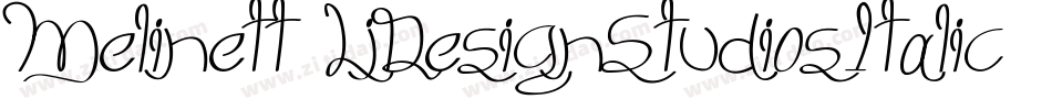 Melinett3LjDesignStudiosItalic-vqpL字体转换