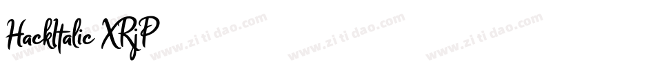 HackItalic-XRjP字体转换