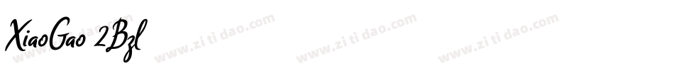 XiaoGao-2Bzl字体转换