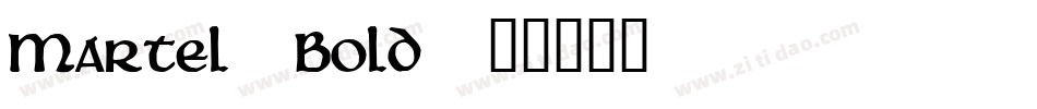 Martel-Bold字体转换