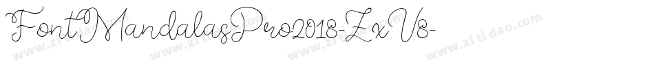FontMandalasPro2018-ZxV8字体转换