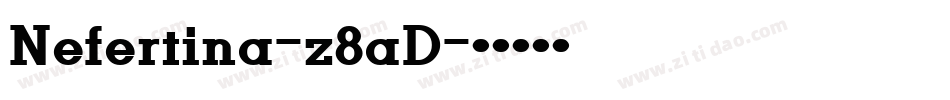 Nefertina-z8aD字体转换