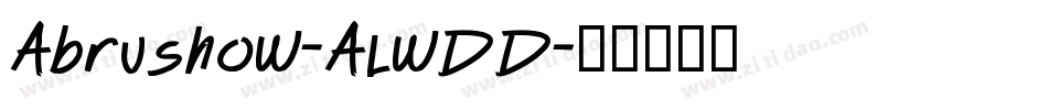 Abrushow-ALwDD字体转换