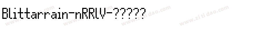 Blittarrain-nRRlV字体转换