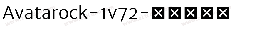 Avatarock-1v72字体转换