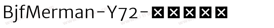 BjfMerman-Y72字体转换