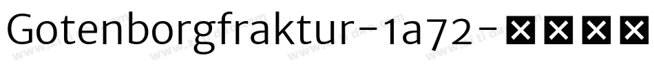 Gotenborgfraktur-1a72字体转换
