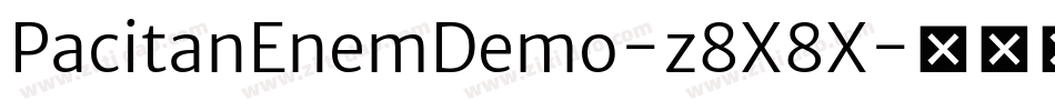 PacitanEnemDemo-z8X8X字体转换