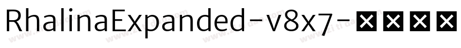 RhalinaExpanded-v8x7字体转换