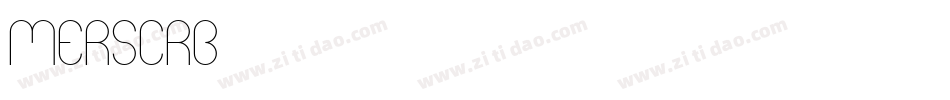 MERSCRB字体转换