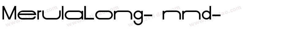 MerulaLong-0nnd字体转换
