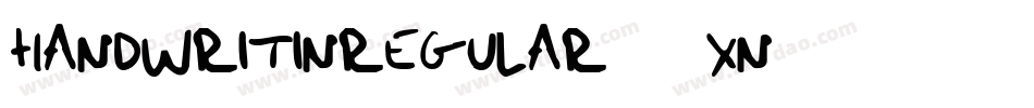 HandwritinRegular-86Xn字体转换
