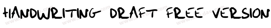 handwriting-draft_free-version字体转换
