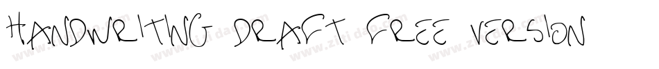 handwriting-draft_free-version字体转换