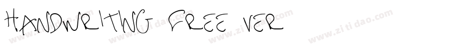 handwriting_free-ver字体转换