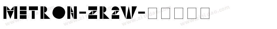 Metron-zr2w字体转换