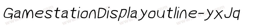 GamestationDisplayoutline-yxJq字体转换