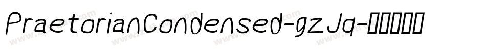 PraetorianCondensed-gzJq字体转换 PraetorianCondensed-gzJq字体转换